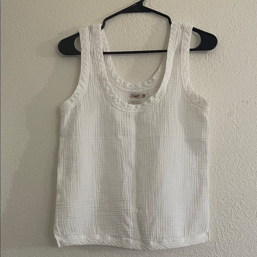 Faherty Classic White Tank Top